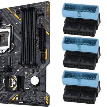 

5pcs Motherboard 19 Pin Connector 90 Degree Angled USB 3.0 Motherboard Internal Header Motherboards Connectors