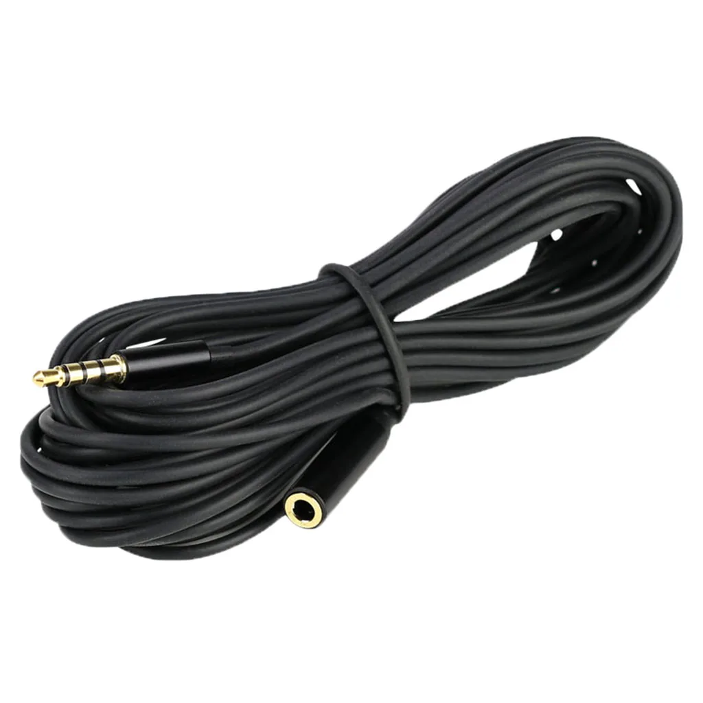 3.5mm TRRS to TRS Audio  Extension Cable Connector Wire 6 meters/19.68ft for Mobile Phone, Microphone, Computer
