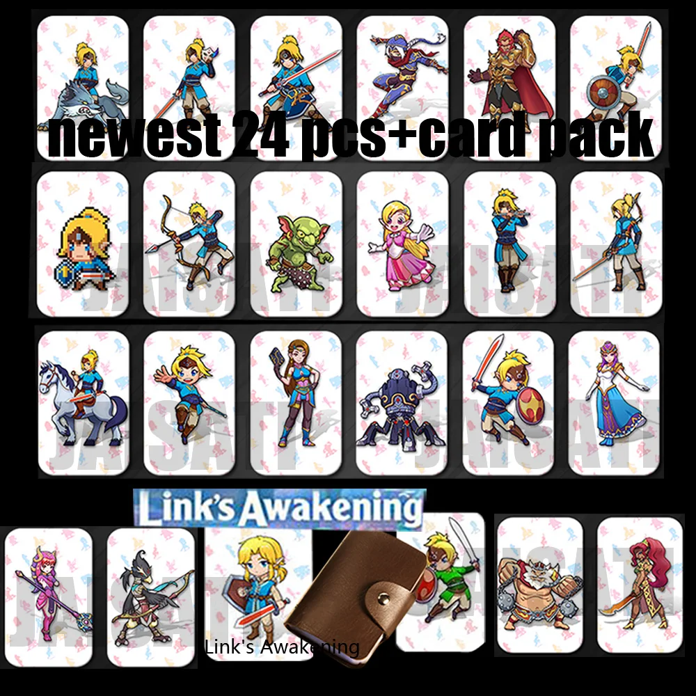 24Pcs zelda card Игровая NFC карта для Spla toon 2 Kirby Star Allies Super Odyssey Zelda Breathe of The Wild botw Mario Kart 8 Deluxe - Цвет: 24Pcs zelda card