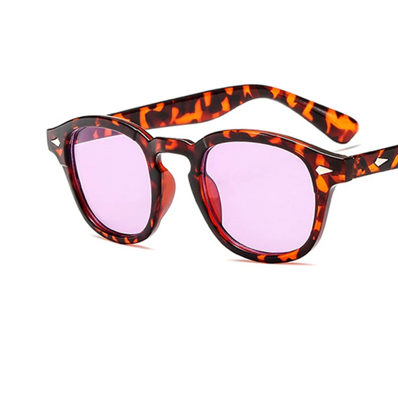 Винтажная оправа для очков, мужские дизайнерские очки, женские классические очки с прозрачными линзами, оптическая оправа для очков, вечерние очки - Цвет оправы: C9 Leopard Purple