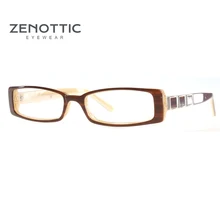ZENOTTIC женские дизайнерские оправы для очков новые модные женские стильные, из ацетатного Волокна Оптические оправы для очков женские квадратные маленькие