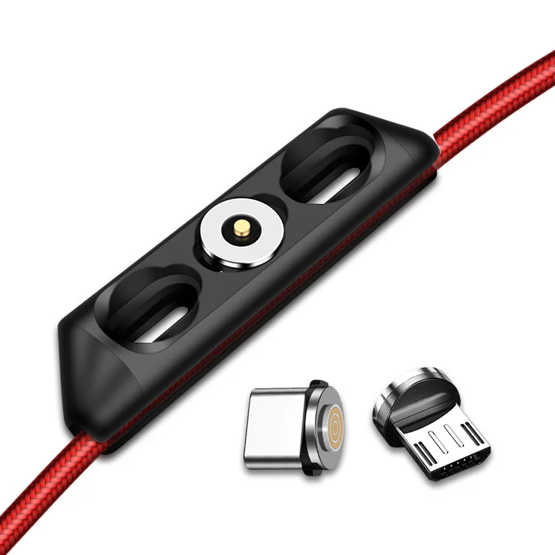 3 в 1 Магнитный кабель для передачи данных штекер USB ящик хранения type-c / USB/Iphone