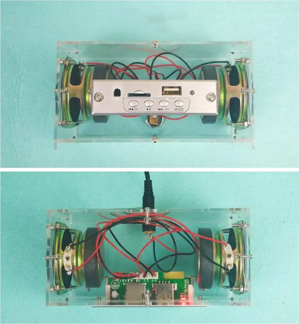 DIY 3W Bluetooth 5,0 комплект динамиков мини MP3 музыка TF карта U диск усилитель мощности аудио электронный производственный комплект дистанционного управления