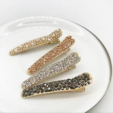 Модные женские камни со стразами вспышка простой вентилятор заколка утка дрель шпилька Инструменты для укладки волос аксессуары