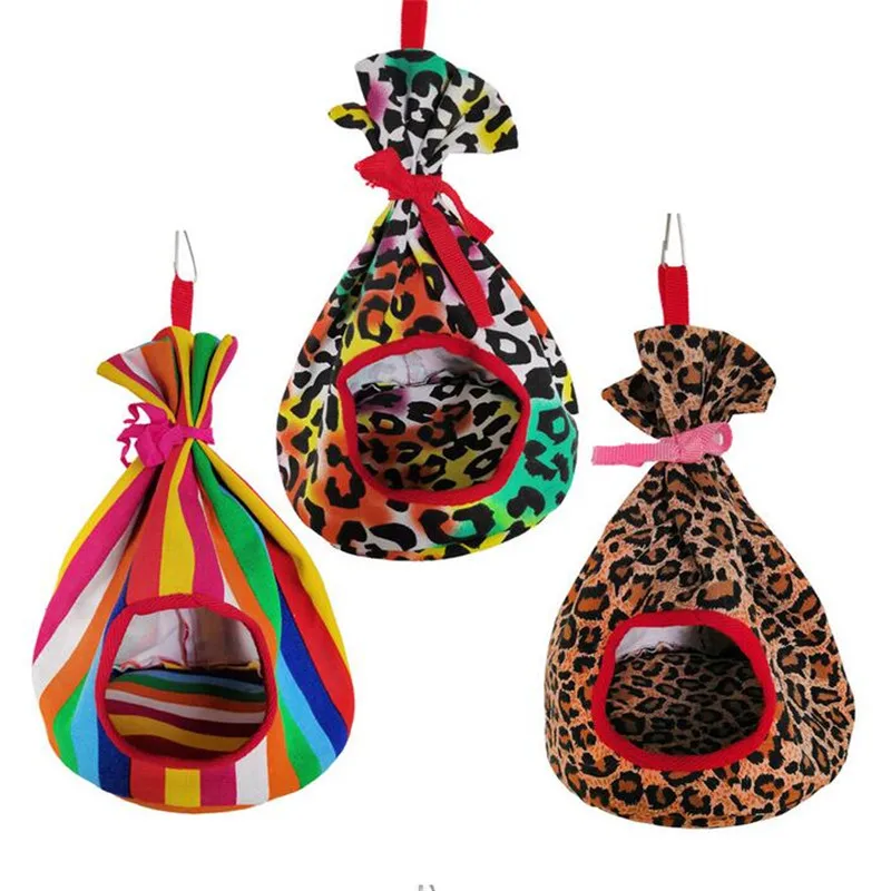 

Bird Parrot Nest House Bed Habitat Cave Hanging Tent Parakeet Sleep Hut Hammock Birds Supplies