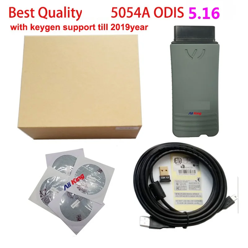 Высококачественный OKI 5054A ODIS V5.13 5,16 5054A Bluetooth AMB2300 oki M6636B полный чип 5054 VAG диагностический инструмент