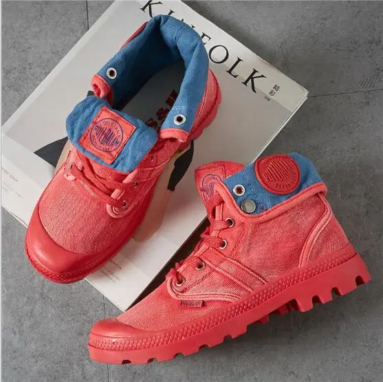 

Top Quality Women Canvas walking Boots ladies Canvas Shoes Ankle Botas Routine Motorcycle Boots Fashion Military Desert boots