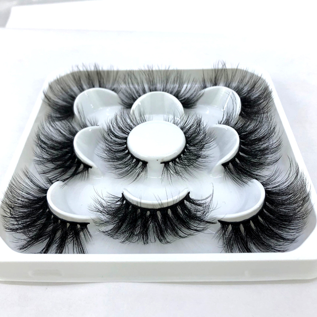 5 pairs natural false eyelashes fake lashes long makeup 3d mink eyelashes eyelash extension mink eyelashes for beauty