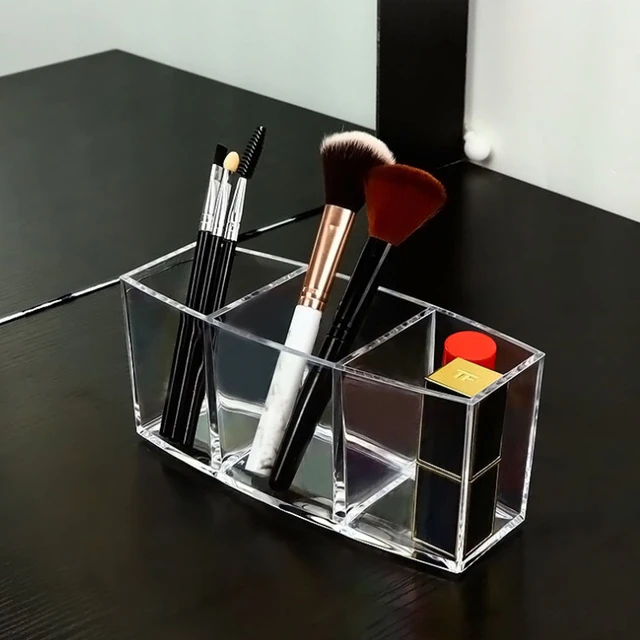 Clear PS Makeup Brush Tool Cosmetic Makeup Storage Box 3