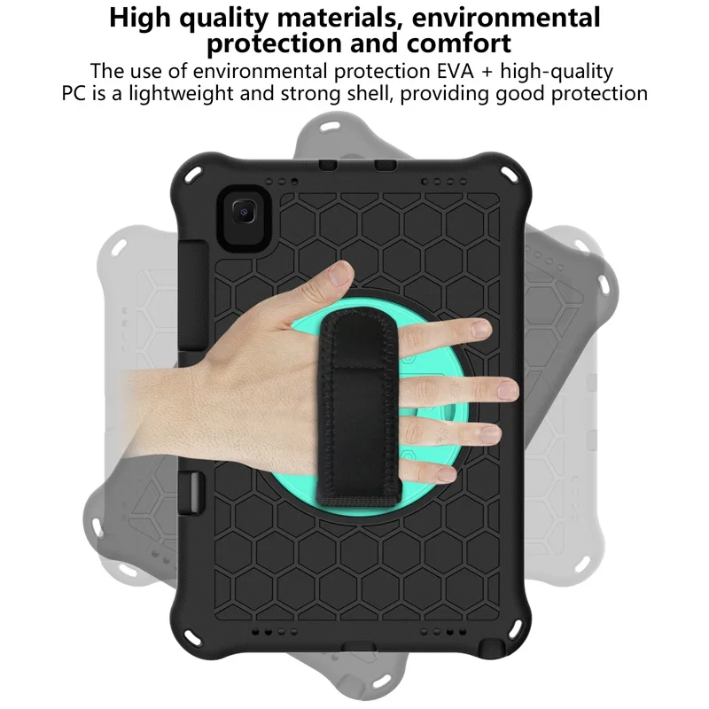 For Samsung Galaxy Tab S5E 2019 SM-T720 T725 Case S5 E 10.5" Pencil Holder Bags Funda Tablet Stand Shell & Neck Strap Kids Coque-4