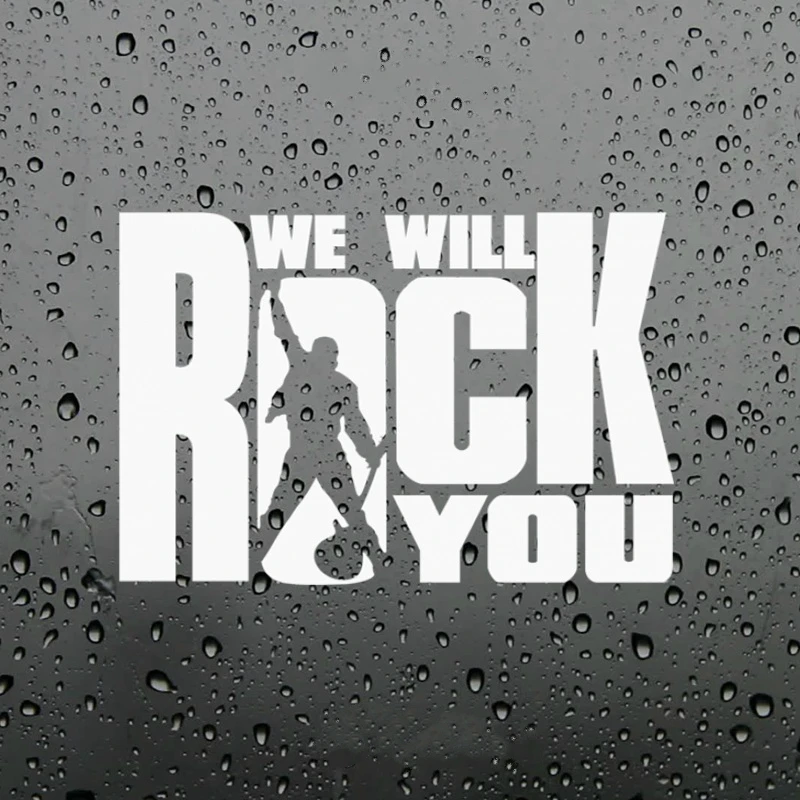 Смешная наклейка We Will Rock You для автомобилей и мотоциклов внешние аксессуары