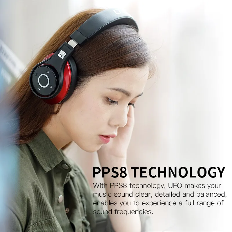 Bluedio UFO поколение Беспроводные HD Bluetooth 5 0 наушники PPS8 звук эффект над ухом