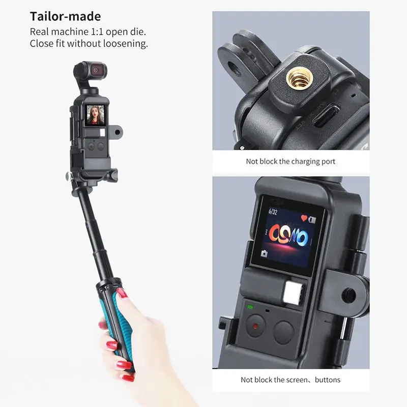 Камера на Корпус чехол для DJI OSMO карман 1/4 дюйма адаптер холодной чехол для обуви