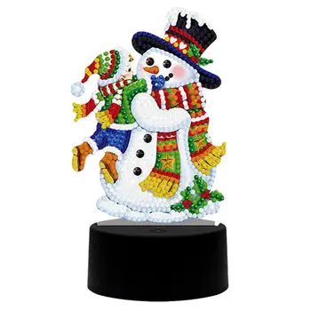 

1pc Christmas DIY Rhinestone 3D Night Lamp Desktop Adornment (without Battery)