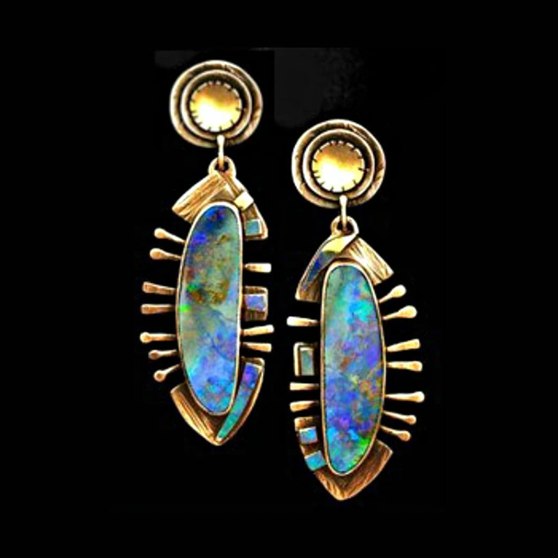 

Tisonliz Vintage Gold Fish Long Dangle Earrings For Women Bohemian Indian Earring Wedding Party Indian Jewelry Gift