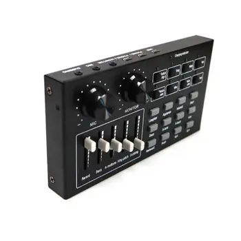 

Mini Sound Mixer Board for Live Streaming Voice Changer Sound Card For Computer