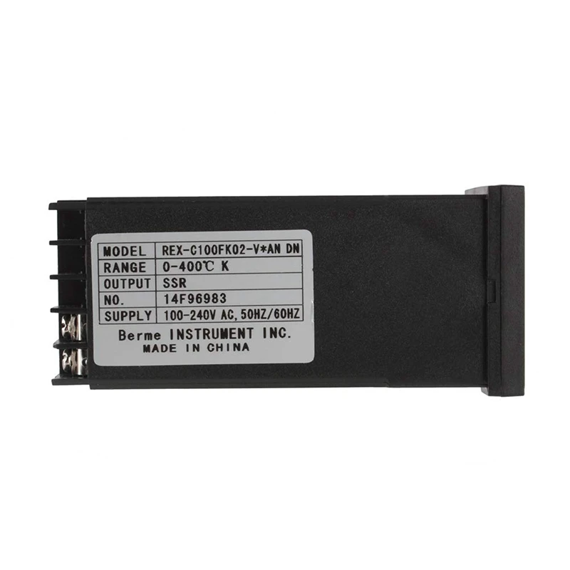 Цифровой PID контроллер температуры комплект Двойной цифровой дисплей REX C100 термостат+ 40Da SSR реле+ K Тип датчика