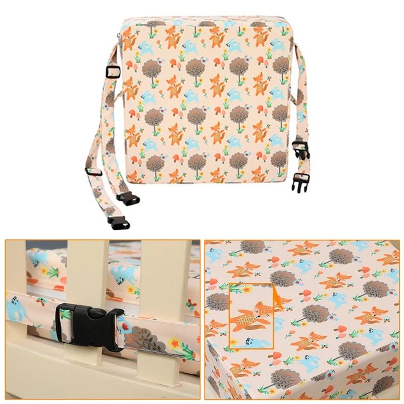 Portable Baby High Chair Booster Pad Adjustable Detachable Washable Thicken Sponge Seat Cushion For Kids Toddler Feeding chair