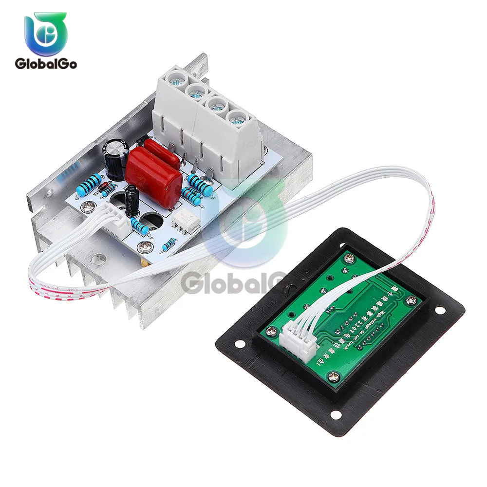 AC 220V 10000W Digital Control Electronic Voltage Regulator Speed Control Dimmer Thermostat + Digital Meters Power Supply