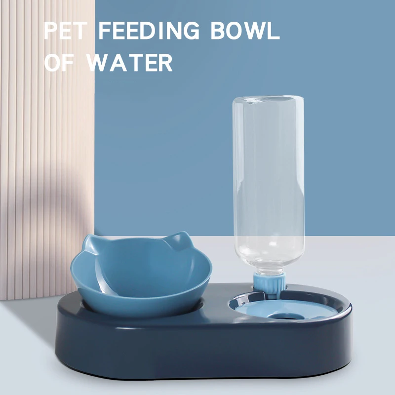 Pet Cat Bowl Automatic Water Dispenser Cat Food Water Container Kitten Drinking Bowl Dogs Feeder Food Dish Pet Feeder Supplies