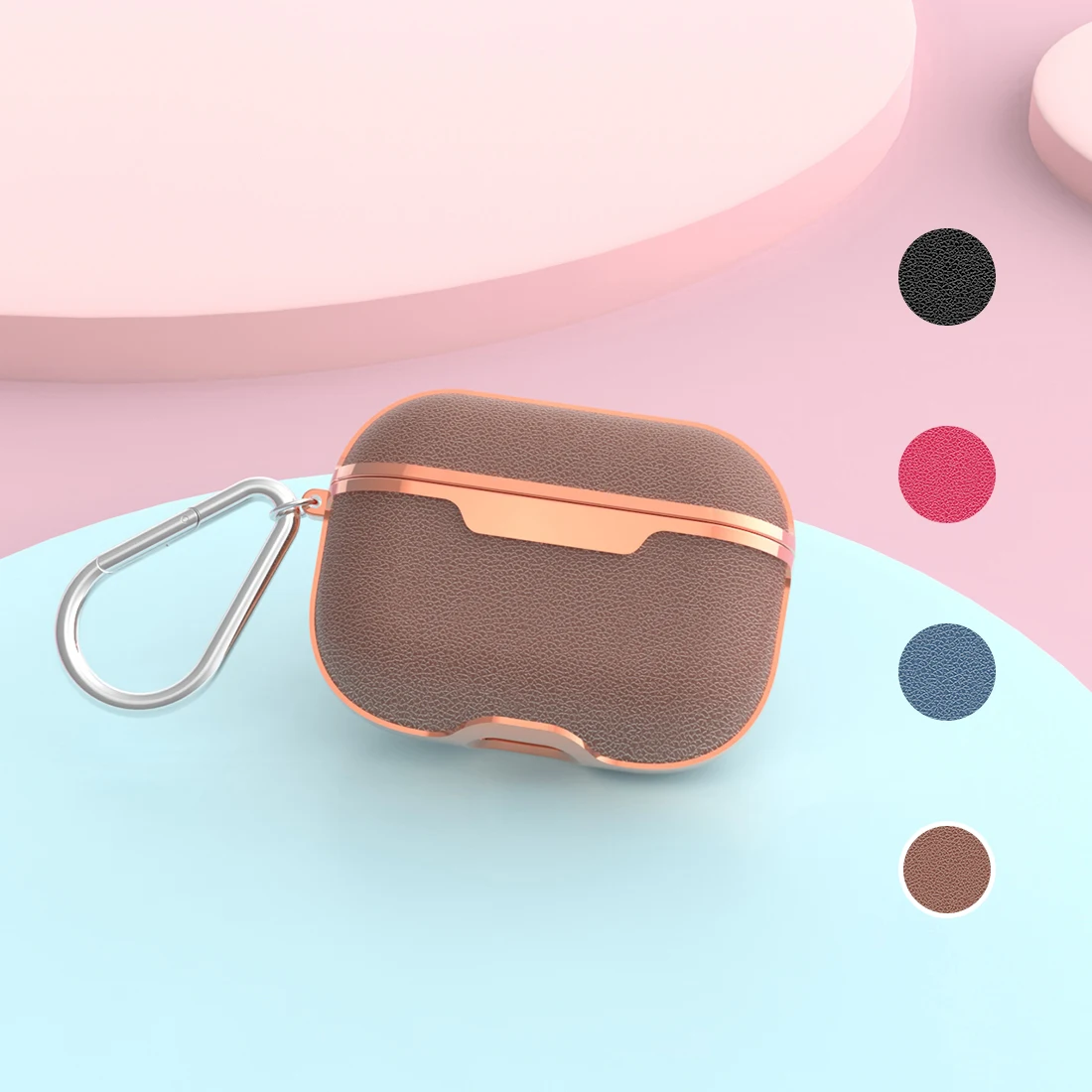 Совместимый для AirPods Pro Чехол из искусственной кожи гарнитура крышка беспроводной Bluetooth наушники противоударный защитный чехол с крючком