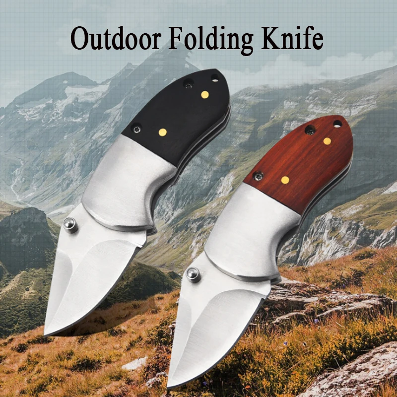 D2 Steel Cute Pocket Knife Self Defence Survival Camping Hunting