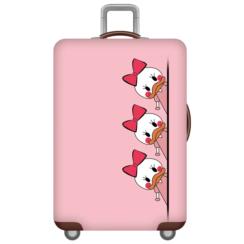 Эластичный Чехол для багажа с рисунком животных, чехлы для чемоданов, аксессуары для путешествий для багажа 18-32 дюймов, защита от пыли на колесиках - Цвет: B Case Cover