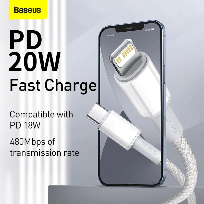 Baseus 20W kabel USB C dla iPhone 13 12 11 Pro Max XR 8 PD szybkie ładowanie dla iPhone kabel ładowarki dla MacBook iPad typ C kabel 6 Baseus 20W kabel USB C dla iPhone 13 12 11 Pro Max XR 8 PD szybkie ładowanie dla iPhone kabel ładowarki dla MacBook iPad typ C kabel 6