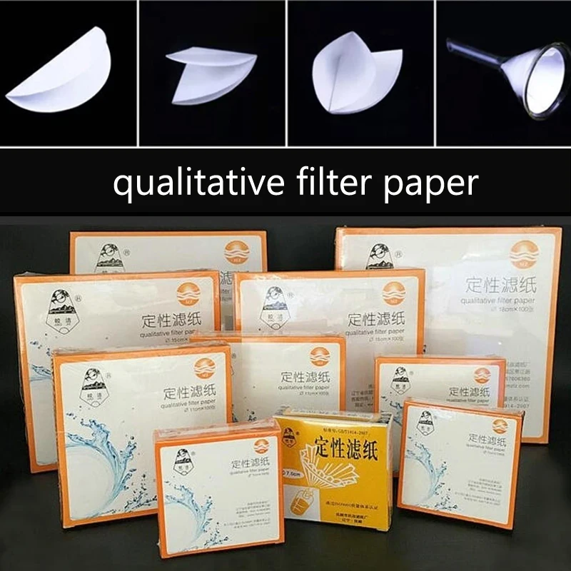 Shop Generic 100pieces/pack Lab Qualitative Filter Paper Qualitative