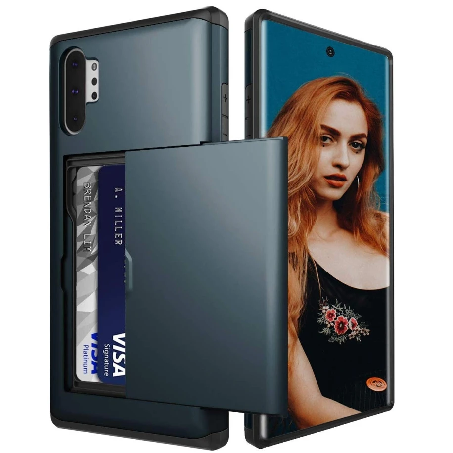 Deluxe Wallet Case with Card Slot and Hidden Armor Cover