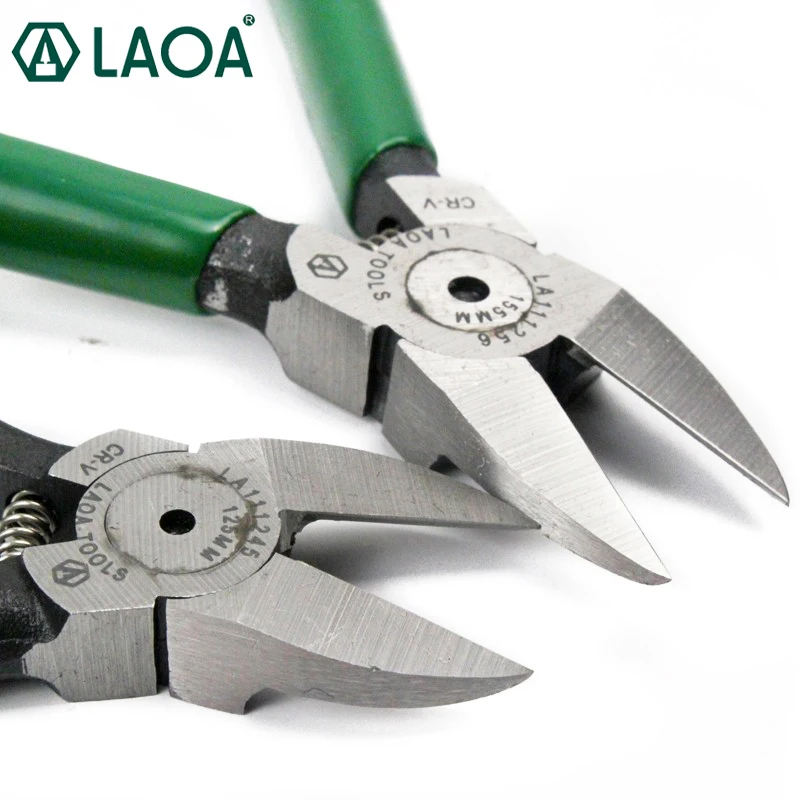 

LAOA Brand Pliers High Quality CR-V Diagonal Pliers Electrical Wire Cutting Side Snips Flush Plier
