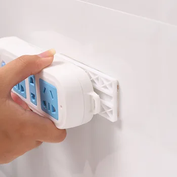 

Multifunction Strip Holder Remote Control Wall Mount for Router Socket Remote Control Fixed Wall Rack Household Items