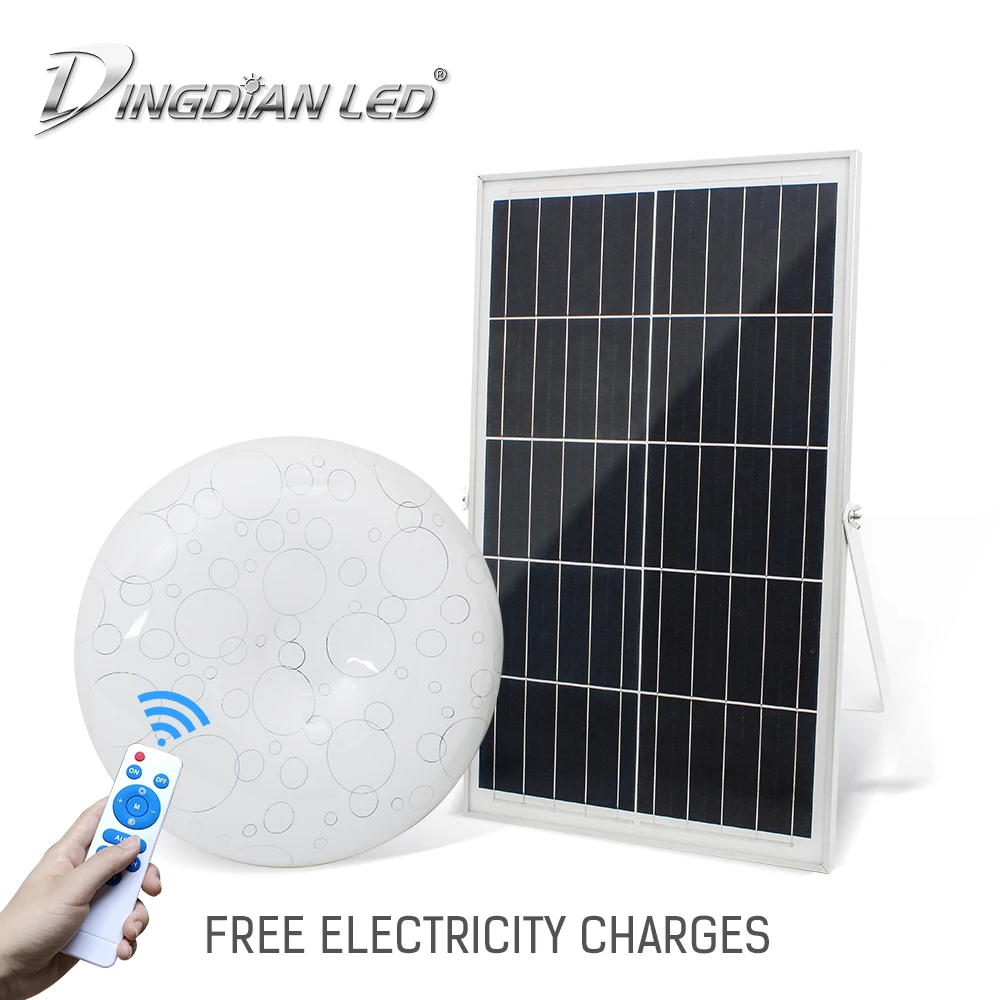 

LED Solar Ceiling Light 36W DC3.2V 21000mAh Battery Surface Mounted Remote Control Dimmable Living Room Indoor Home Lighting