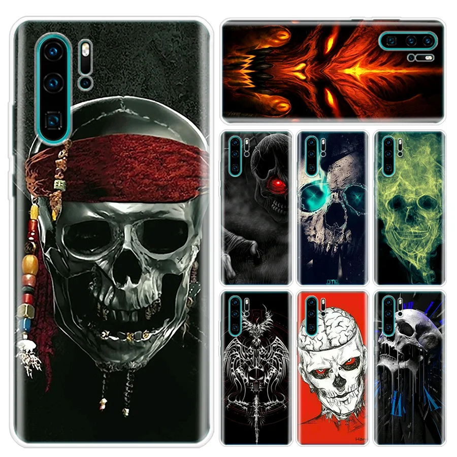 Чехол для телефона huawei P20 fashion Bone мягкий P30 P10 Lite Pro P Smart Z 2019 mate 30 10 20 чехол телефона| |