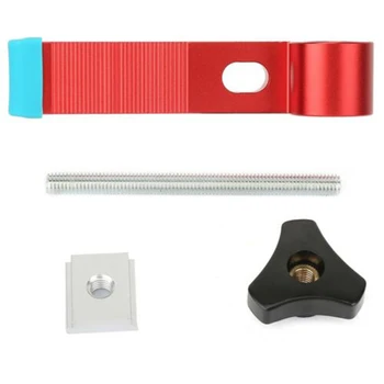 

T Type Wood Clamp Aluminum Alloy Positioning Stopper Limiter Carpenter Screw Nut