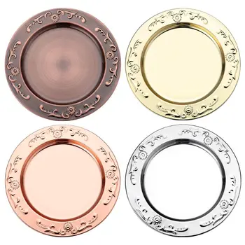 

2x Stainless Steel Sun Dinner Plate Dish Salad Fruit Food Container Tray Camping