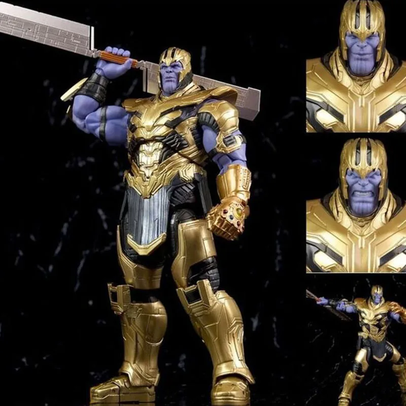 

Marvel Avengers 4 Infinite War 20cm Thanos can be moved infinite gloves legendary original ZD toy dolls can be collected