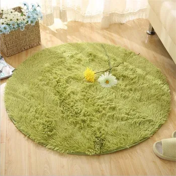 

2020 Microfine Round Modern Soft Carpet Nordic Kids Rug Indoor Parlor Rug Bedroom Besides Child Room Floor Door mats Living Room