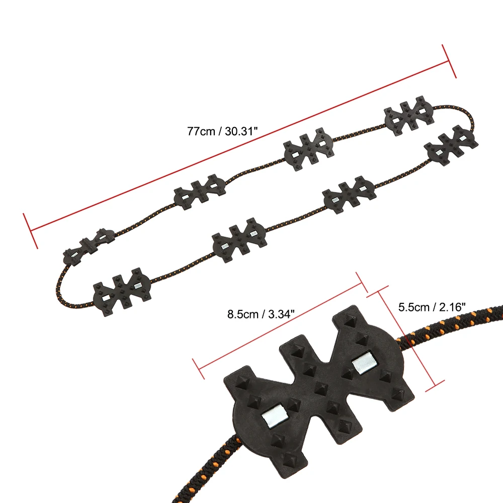 Противоскользящие цепи для автомобиля, противоскользящие цепи для снега, шины, аварийное зимнее вождение, подходит для универсальных автомобилей, грузовиков