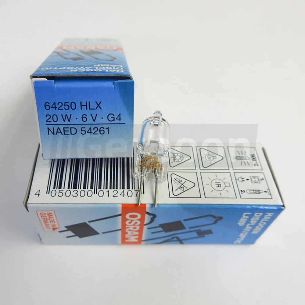 ぐら♡ Osram HLX 64250 Halogen light bulb 6V 20W G4 NAED 54261