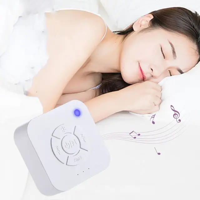 White Noise Machine USB Rechargeable Timed Shutdown Sleep Sound Machine For Sleeping & Relaxation For Baby Adult Office Travel 4