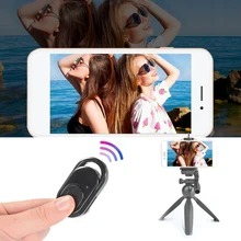 Портативный пульт дистанционного управления, для улицы, красота, беспроводной ABS черный, сделай сам, Автоспуск, вспышка, светодиодный, Bluetooth, Мобильный затвор