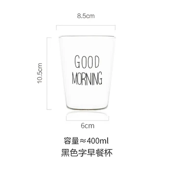 

Transparent Ins Glass Cup Creative Simple Water Tea Milk Cup Coffee Juice Drinking Glasses Xicaras Kitchen Dining Bar AD50GC