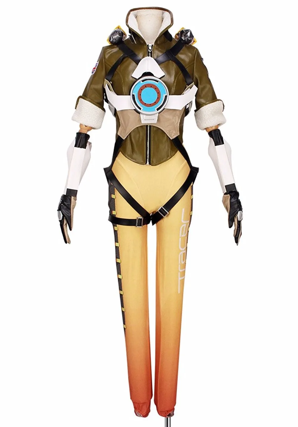 Armadura personalizada de overwatch, cosplay lena oxton tracer, pele de  cadetes, oxton - AliExpress