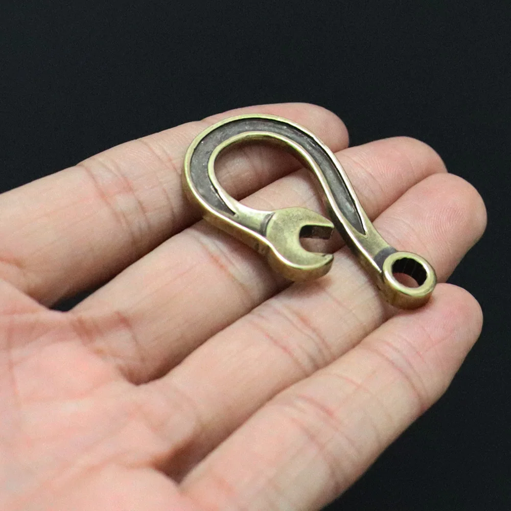 wrench keychain pendants copper (6)
