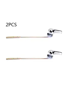

2/5pc Rustproof Toilet Tank Flush Lever Universal Chrome Toilet Wrench Handle Side Mount Toilets Replacement