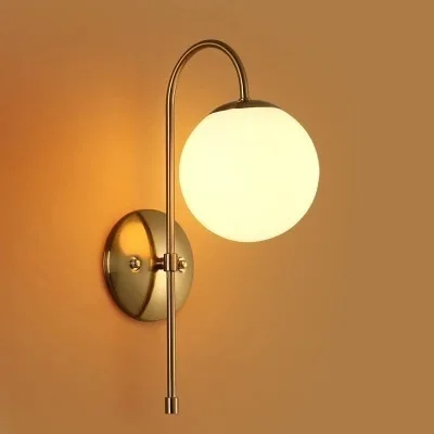 

Nordic Creative Designer Studio Wall Light Art Simply Glass Dining Room Hotel Bedroom Light Fixtures Free Shipping