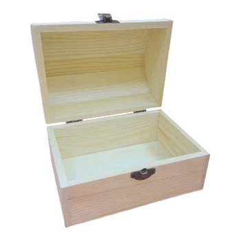 

Blank Wooden Jewelry Box Earrings Ring Pendant Watch Storage Case