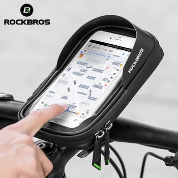 

ROCKBROS Bike Bag MTB Road Bike Touch Screen Bag Handlebar Adjustable Waterproof Cycling Bag Portable Wallet Bicycle Accessories