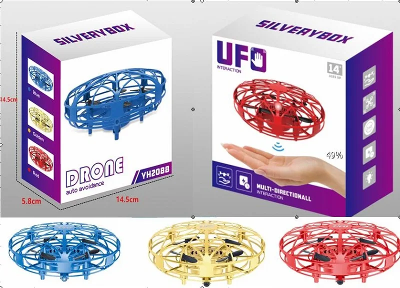 

Sensing Four-axis UAV (Unmanned Aerial Vehicle) Palm Multi-seat Interactive Smart UFO Gesture Induction Vehicle UFO Toy